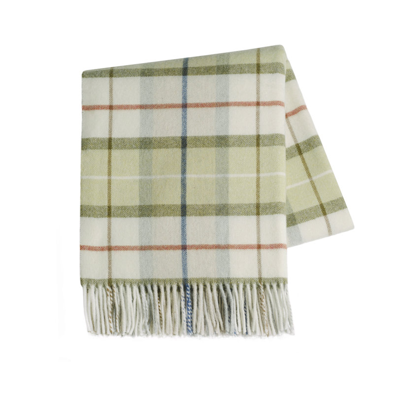 Lands Downunder Italian Plaid Lambswool Throw & Reviews Wayfair